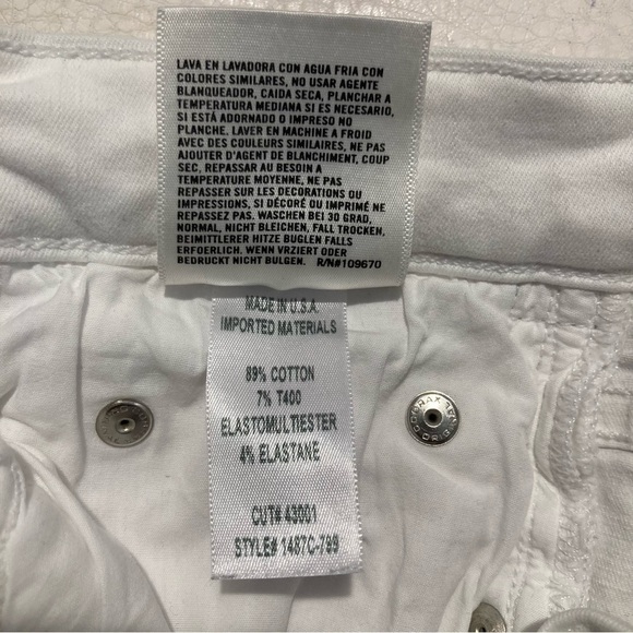 CITIZENS OF HUMANITY Sz 32 Rocket Crop High Rise Skinny White Jeans - Picture 11 of 11